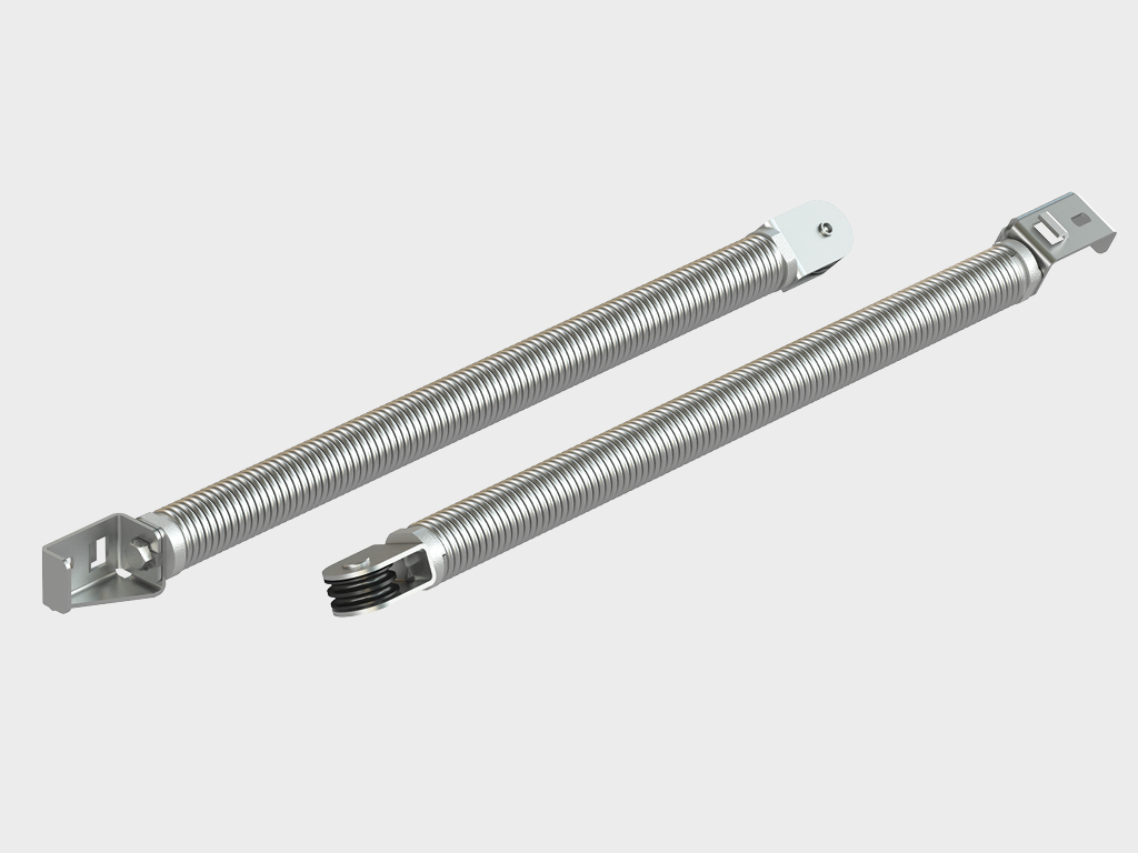 Galvanizlangan cho‘zilish prujinalari («prujina ichida prujina» tizimi). Balanslash mexanizmining sikllari soni — kamida 25 000.